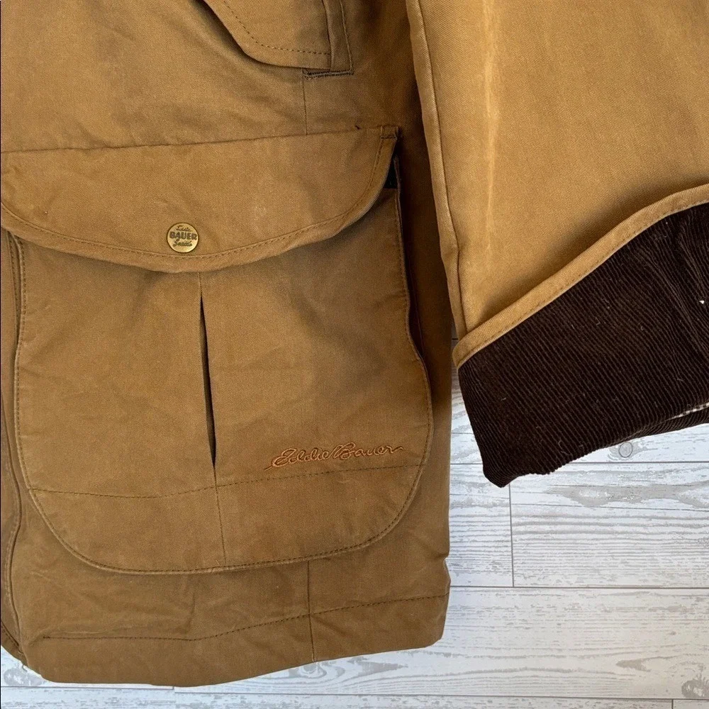 Eddie Bauer Bainbridge Field Barn Jacket Water Resistant Waxed Canvas Coat Large